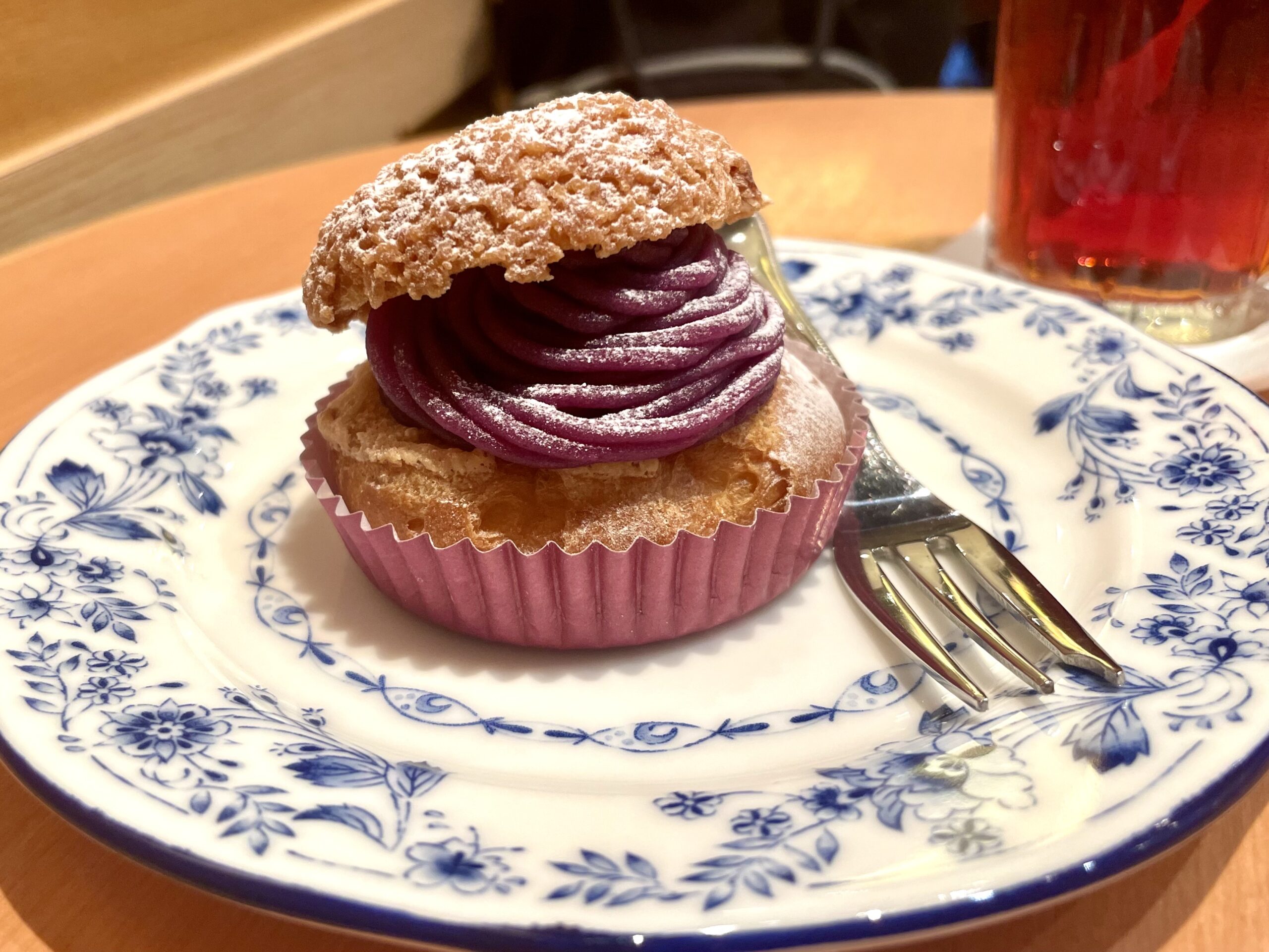 ドトールの紅芋のシューモンブラン