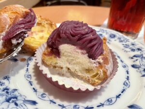 ドトールの紅芋のシューモンブラン